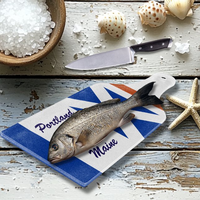 Personalized Nautical Oar-Shaped Cutting Board (Personalized Nautical Oar-Shaped Cutting Board)