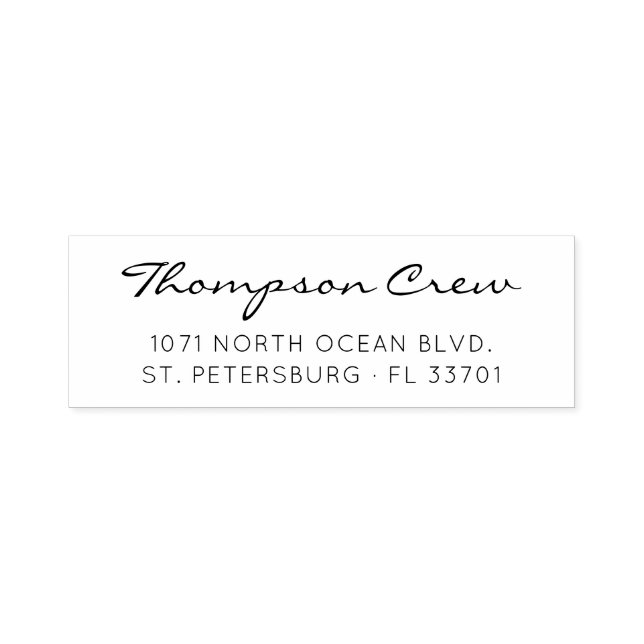 Personalized Nautical Sailing Crew Address Stamp (Design)