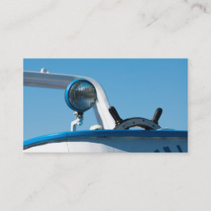 Personalized Nautical ship wheel sailboat Business Card