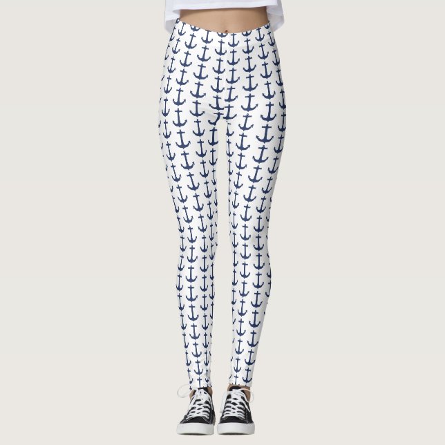 Personalized Nautical Theme Leggings (Front)