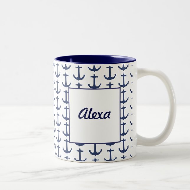 Personalized Nautical Theme Mug (Right)