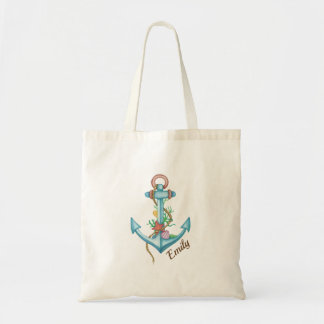 Personalized Nautical Tote Bag