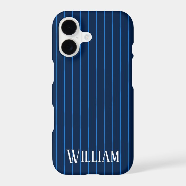 Personalized navy blue pinstripes (Back)