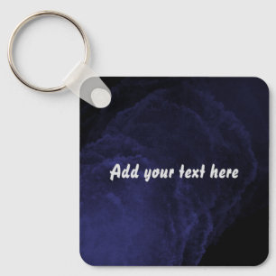 Personalized navy keychain