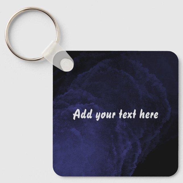 Personalized navy keychain (Front)