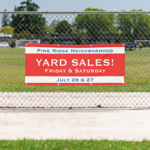 Personalized Neighbourhood Sale Banner
