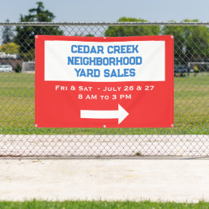 Personalized Neighbourhood Sale Banner