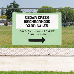 Personalized Neighbourhood Sale Banner