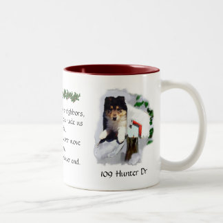 Personalized Neighbours Christmas Gift Two-Tone Coffee Mug