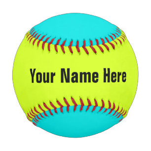 Personalized Neon Coloured Baseball