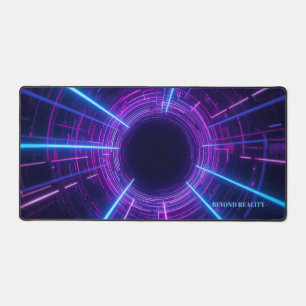 Personalized Neon Retro-Futuristic Gateway Desk Mat