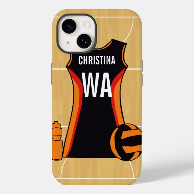 Personalized netball device case (Back)