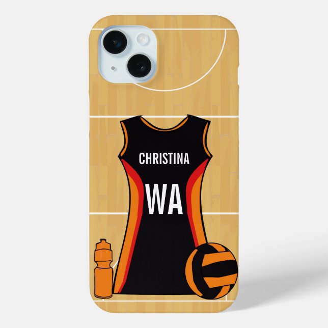 Personalized netball device case (Back)