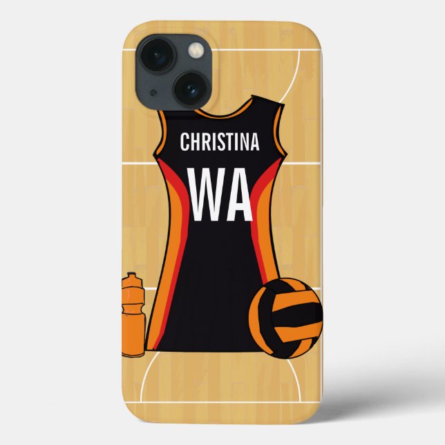 Personalized netball device case (Back)