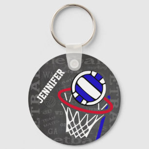 Personalized Netball Keyring