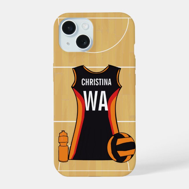 Personalized netball smartphone case (Back)