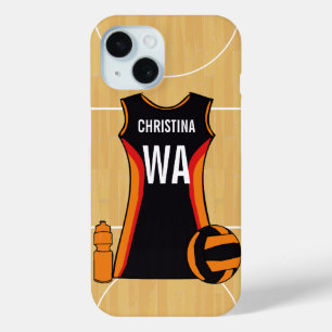 Personalized netball smartphone case
