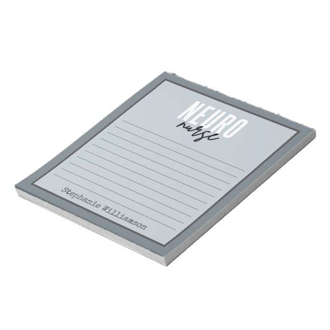 Personalized Neuro Nurse Neuroscience nurse  Notepad (Rotated)