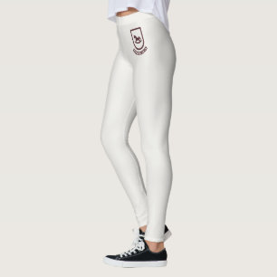 Personalized Neutral Vintage Wine Red Custom Made Leggings