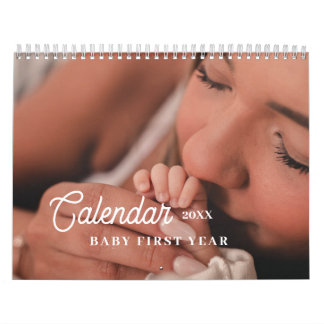 Personalized new born first year baby  calendar