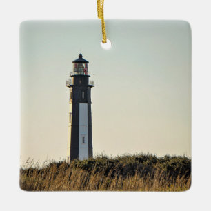 Personalized New Cape Henry Lighthouse Christmas Ceramic Ornament