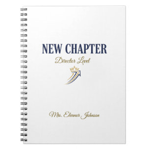 Personalized New Chapter Director Level Promotion Notebook