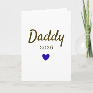 Personalized New Daddy Love Design with Year Card