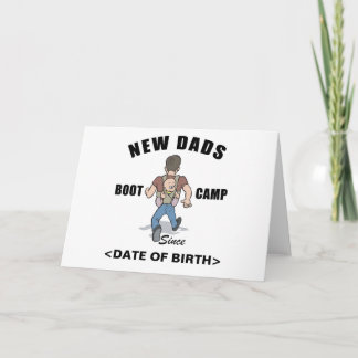 Personalized New Dads Boot Camp Cards
