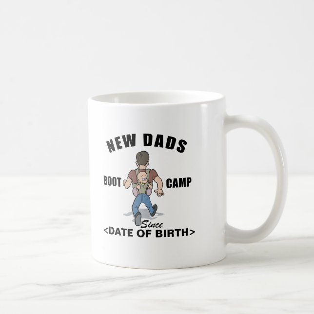 Personalized New Dads Boot Camp Coffee Mug (Right)