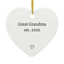 Personalized New Grandma Heart