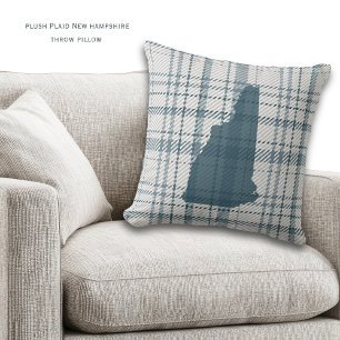 Personalized New Hampshire Granite State Home Deco Throw Pillow
