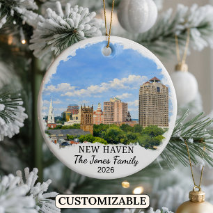 Personalized New Haven Ornament Custom Connecticut