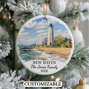Personalized New Haven Ornament Custom Connecticut