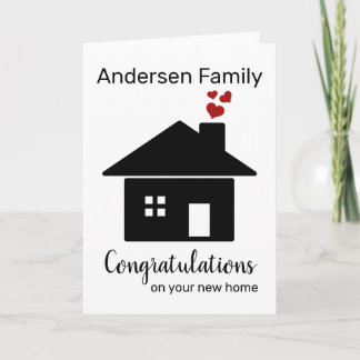 Personalized New Home Card, Housewarming Card