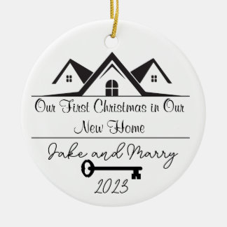 Personalized New Home Christmas Ornament 