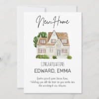 Personalized New Home Congratulations Card