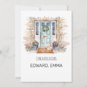 Personalized New Home Congratulations Card