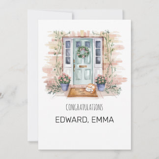 Personalized New Home Congratulations Card