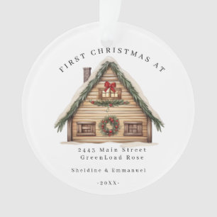 Personalized New Home Ornament, Housewarming gift, Ornament