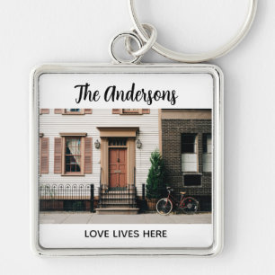 Personalized New Home Photo Keychain