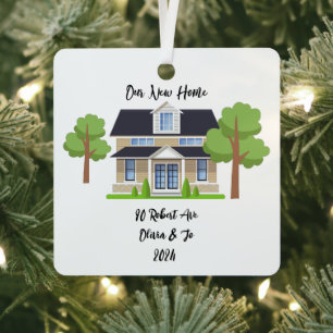 PERSONALIZED NEW HOME PHOTO ORNAMENT