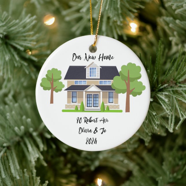 PERSONALIZED NEW HOME PHOTO ORNAMENT (Tree)
