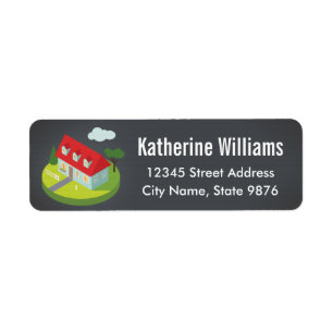 Personalized New Home Return Address Label