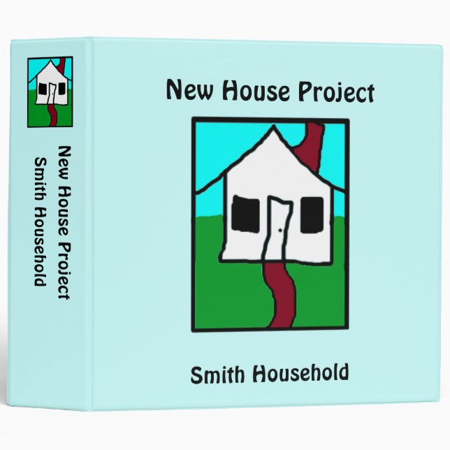Personalized New House Project Binder (Front/Spine)