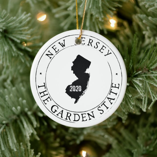 Personalized New Jersey Ornament (Tree)