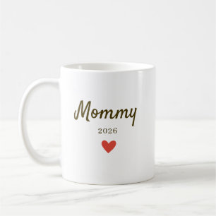 Personalized New Mommy Love Design with Year Coffee Mug