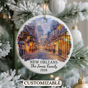 Personalized New Orleans Ornament Custom Louisiana