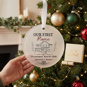 Personalized New Our First Home Keepsake Ornament