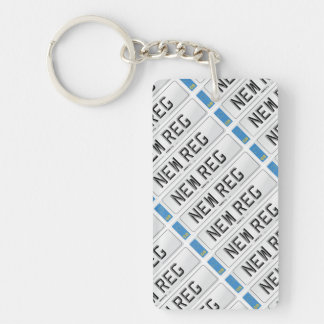 Personalized New Reg Keyring