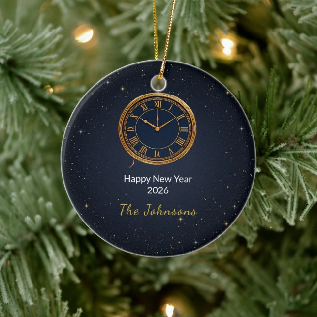 Personalized New Year 2026 Countdown Ornament (Tree)